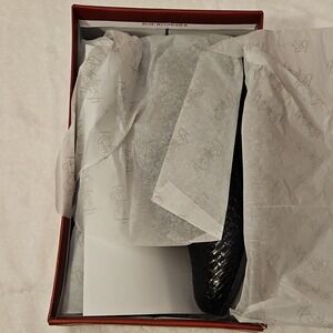 Refresh Hugo Black Woven Oxford Lace Up Round Toe Men's Dress Shoes US/AU Size 8